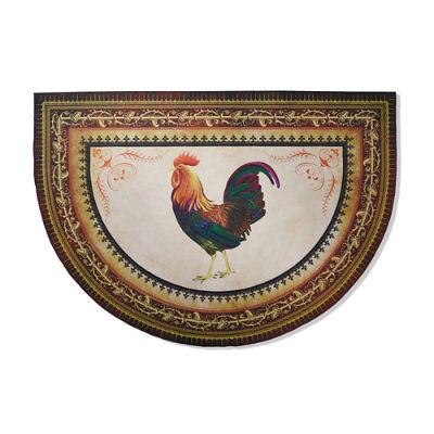 Victory Rooster Halfround Kitchen Mat Frontgate