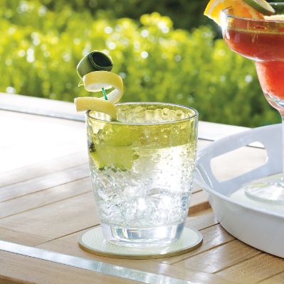 Hammered Acrylic Double Old Fashioned Glasses, Set of Six Frontgate