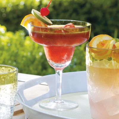 Hammered Acrylic Margarita Glasses, Set of Six Frontgate