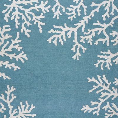 Coral Border Outdoor Rug Frontgate