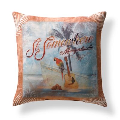 Margaritaville St. Somewhere Throw Pillow Frontgate