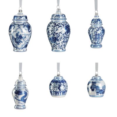 Ginger Jar Accent Ornaments, Set of Six Frontgate