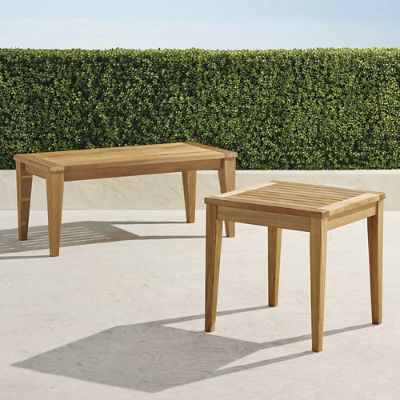 Teak Tables in Natural Finish Frontgate