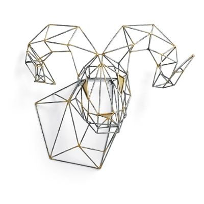Geometric Ram Wall Decor Frontgate