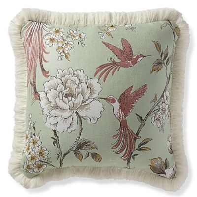 Avian Grove Mint Outdoor Pillow Frontgate