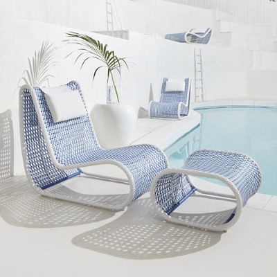 Amalfi Lounge Chair and Ottoman by Porta Forma Frontgate