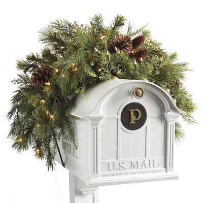 Asheville Estate Mailbox Swag Frontgate