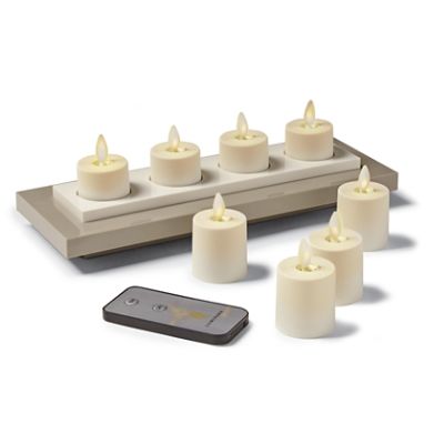 Rechargeable Tea Light Dream Candles, Set of Eight Frontgate