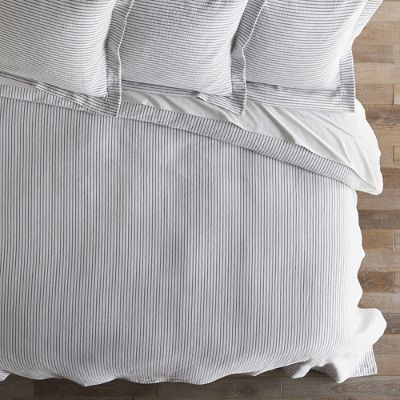 Ticking Stripe Matelasse Coverlet Frontgate