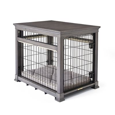 Luxury Pet Residence Dog Crate in Distressed Grey Frontgate