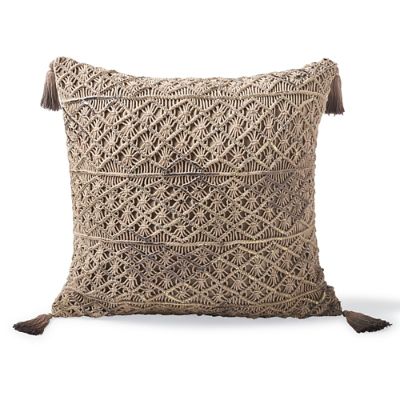 Halla Macrame Tassel Decorative Pillow Frontgate