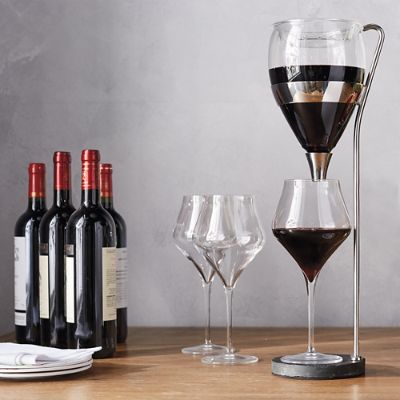Vagnby's Table Tower Aerating Wine Dispenser Frontgate