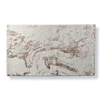 Bianco Marble Bath Rug Frontgate