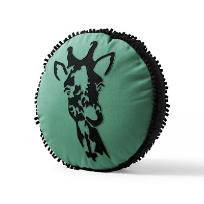 Etched Giraffe Indoor/Outdoor Round Pillow Frontgate