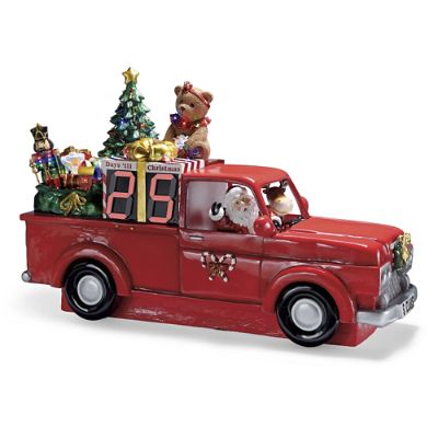 LED Santa Countdown Truck Frontgate