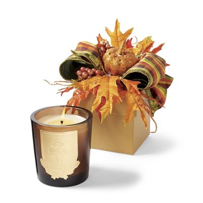 Lux Heirloom Pumpkinscented Candle in a Harvest Gift Box Frontgate