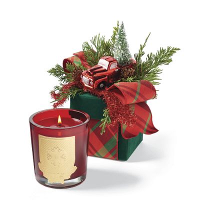 Lux Home for the Holidays Scented Holiday Candle in Gift Box Frontgate