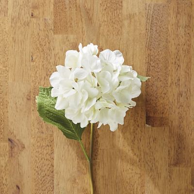 Faux White Hydrangea Stems, Set of Six Frontgate