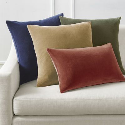 Leighton Velvet Decorative Pillow Covers Frontgate