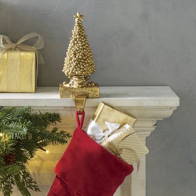 Gold Tree Stocking Holder Frontgate