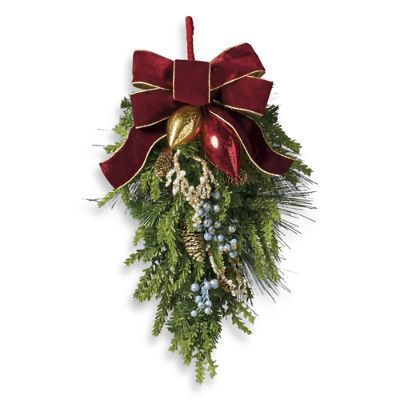 Roman Christmas Indoor Chairback Swags, Set of Two Frontgate