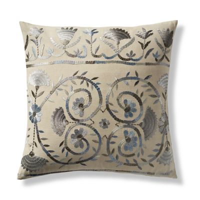 Jillian Embroidered Decorative Pillow Cover Frontgate
