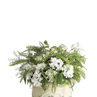 Outdoor Mixed Ferns and Hydrangea Urn Filler Frontgate