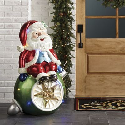 LED Santa on Ornament Frontgate