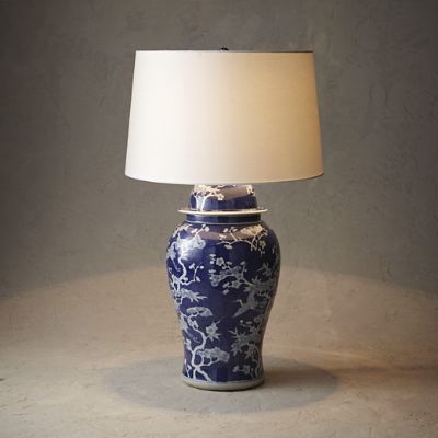 Deep Indigo Ming Ginger Jar Table Lamp Frontgate