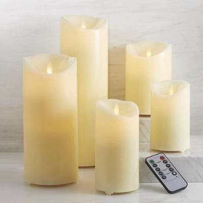 Outdoor Flameless Pillar Candles Frontgate