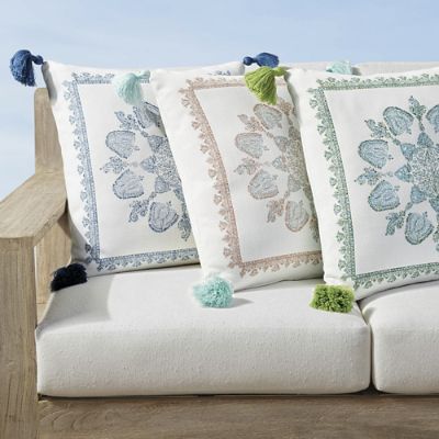 Collins Medallion Indoor/Outdoor Pillow Frontgate