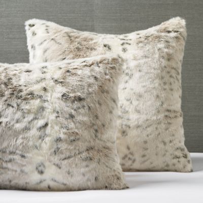Luxury Faux Fur Shams Frontgate