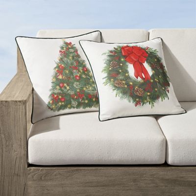 Christmas Indoor/Outdoor Pillow Cover Frontgate