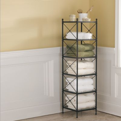 Tall Square Bath Etagere Frontgate