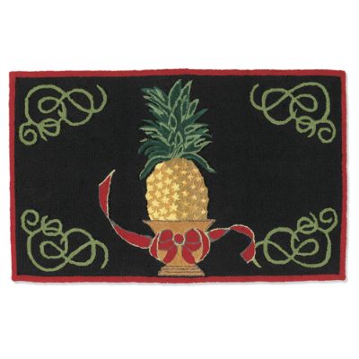 Christmas Pineapple Door Mat Frontgate