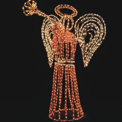 Outdoor Lighted Angel 6ft. Display Frontgate