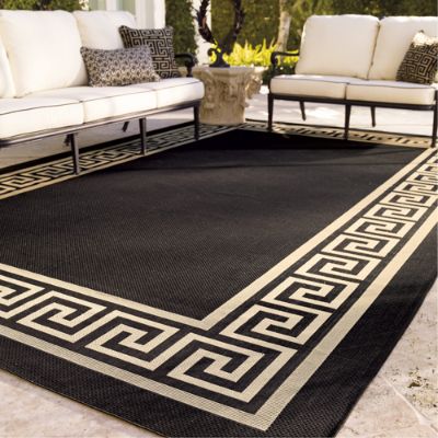 Greek Key Outdoor Rug Frontgate
