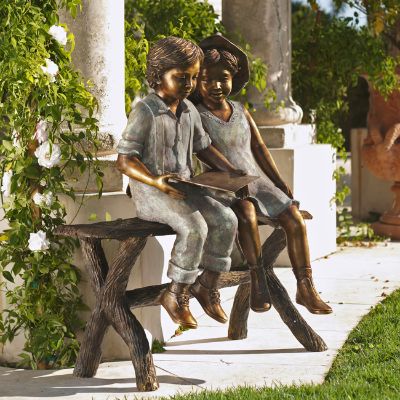 Best Friends Bronze Outdoor Sculpture Frontgate