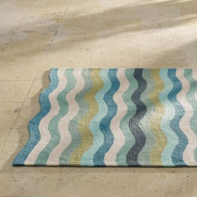 Coastal Waves Outdoor Rug Frontgate