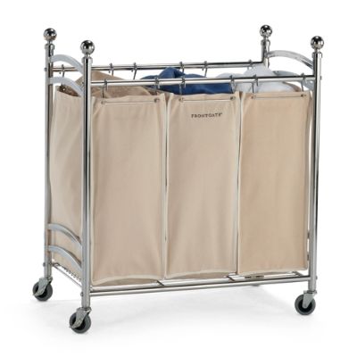 Triple Laundry Hamper Cart Frontgate