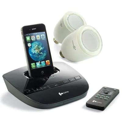 Set of Two AudioBulb Wireless Speaker Light Bulbs | Frontgate