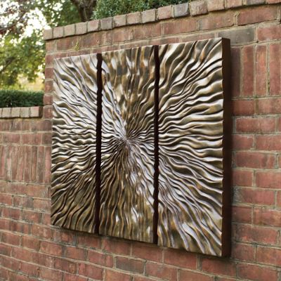 Sunburst Triptych Wall Art Frontgate