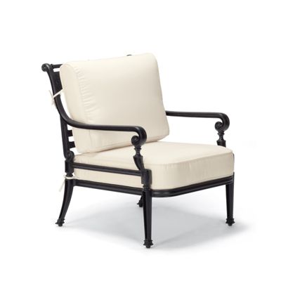 Carlisle Lounge Chair with Cushions in Onyx Finish Frontgate