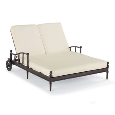2012 Sorrento Double Chaise Lounge with Cushions Frontgate