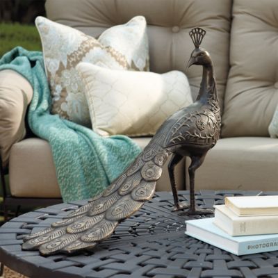 Brass Peacock Sculpture Frontgate