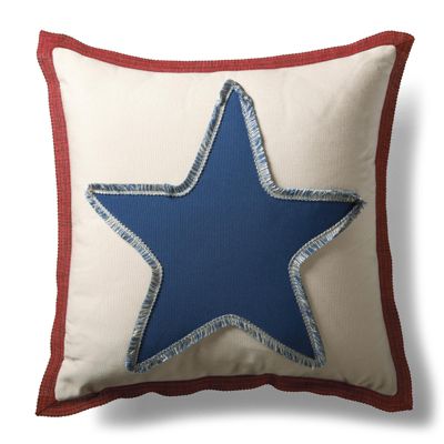Americana Star Fringed Outdoor Pillow Frontgate