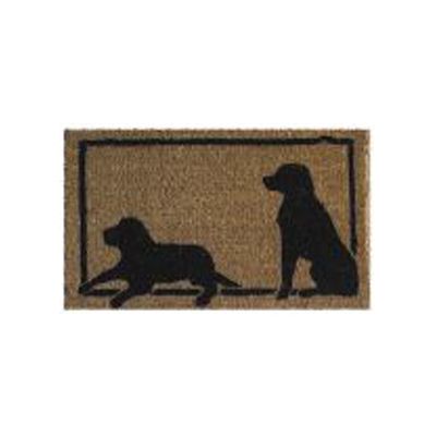 Dog Silhouettes Coco Mat Frontgate