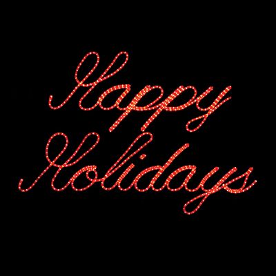 LED Happy Holidays Lighted Holiday Sign Frontgate