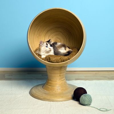 Bamboo Kitty Ball Bed Frontgate