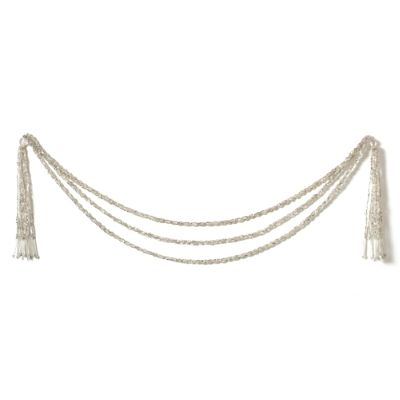 Set of 12 Silver Beaded Swags Frontgate